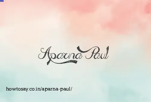 Aparna Paul