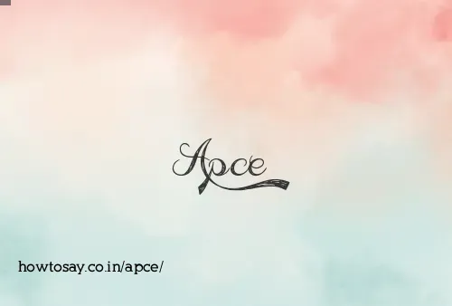 Apce