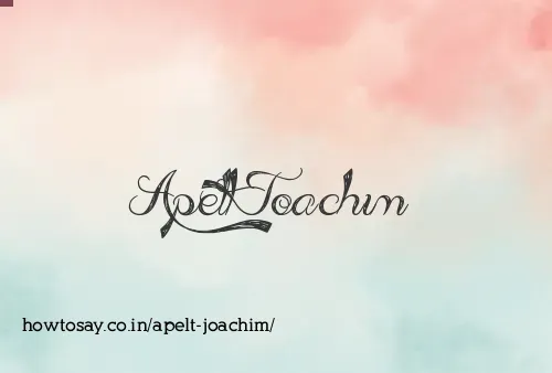 Apelt Joachim
