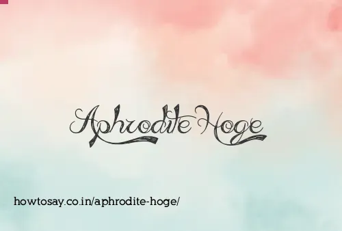 Aphrodite Hoge