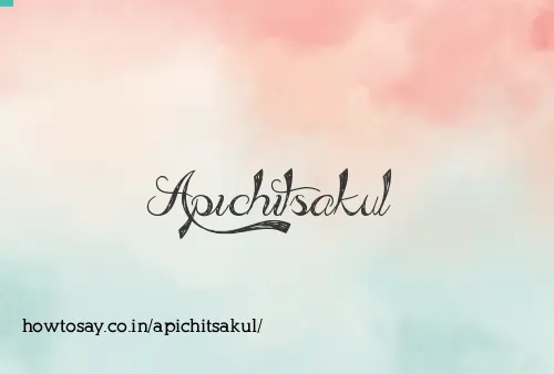 Apichitsakul