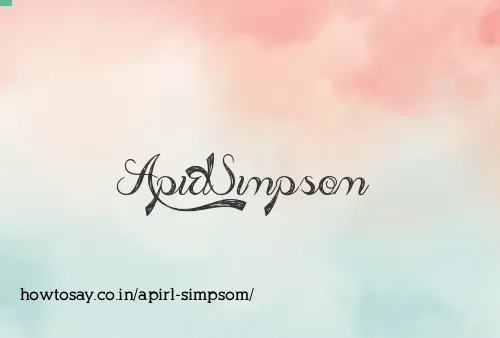 Apirl Simpsom