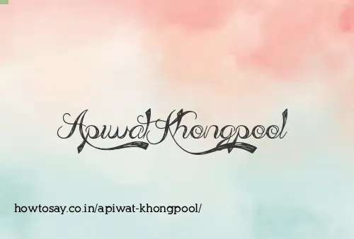 Apiwat Khongpool