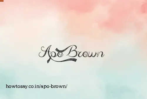 Apo Brown