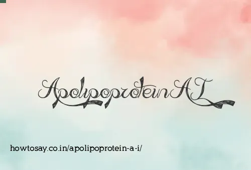 Apolipoprotein A I