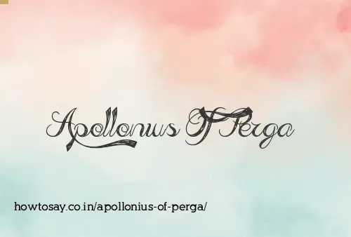 Apollonius Of Perga
