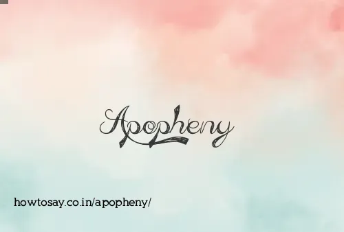 Apopheny