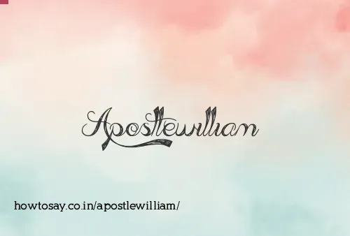 Apostlewilliam