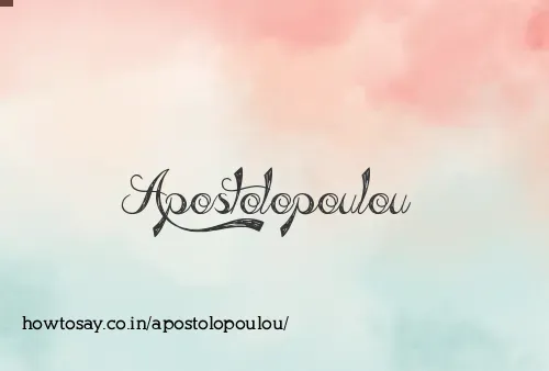Apostolopoulou