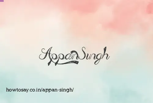 Appan Singh