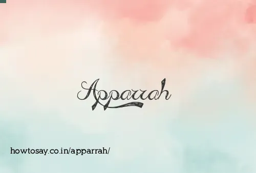 Apparrah