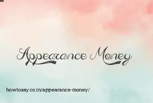 Appearance Money