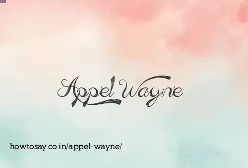 Appel Wayne