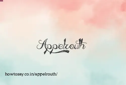 Appelrouth