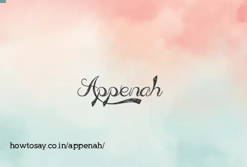 Appenah