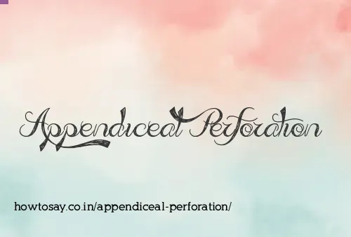 Appendiceal Perforation