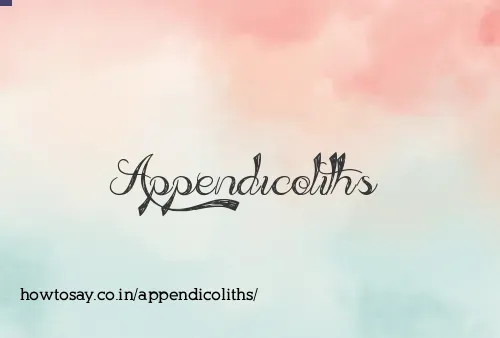 Appendicoliths