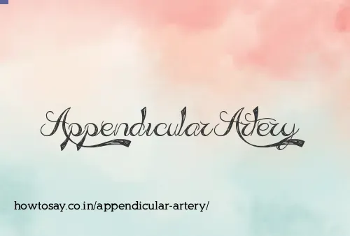 Appendicular Artery