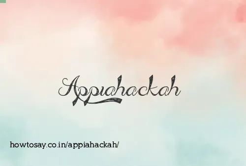 Appiahackah
