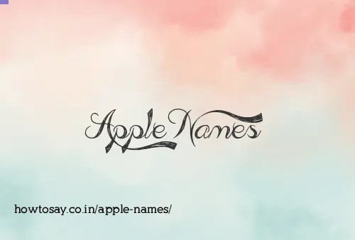 Apple Names