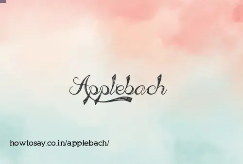 Applebach