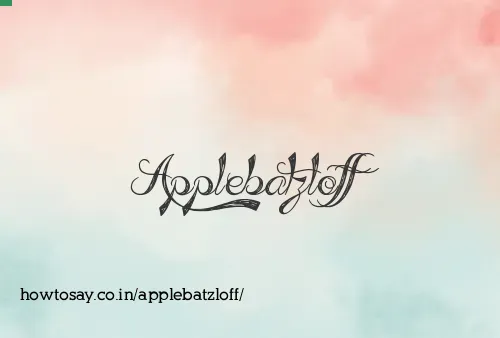 Applebatzloff