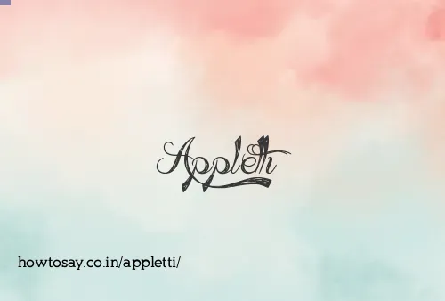 Appletti