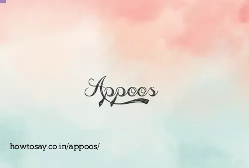 Appoos