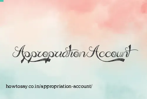 Appropriation Account