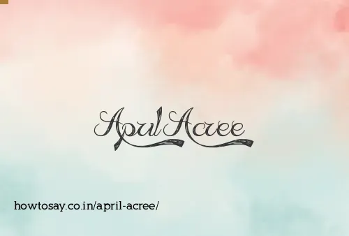 April Acree