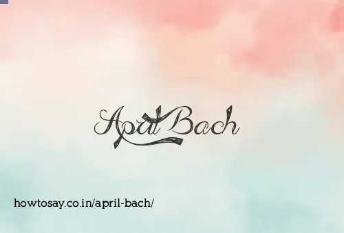 April Bach