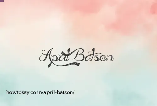 April Batson