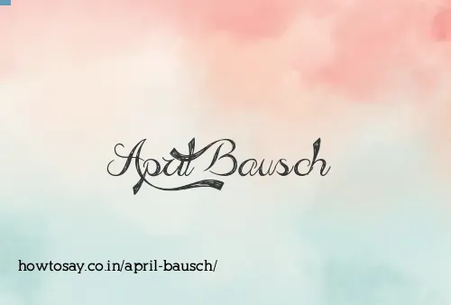 April Bausch