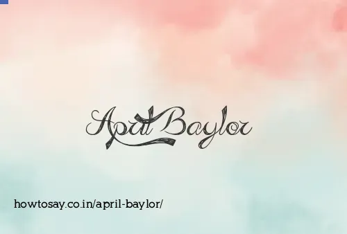 April Baylor