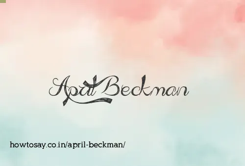 April Beckman