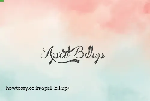 April Billup