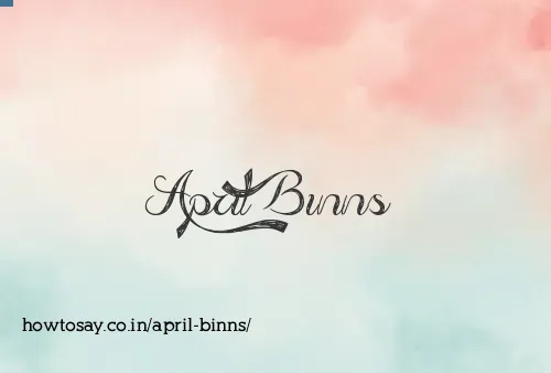 April Binns