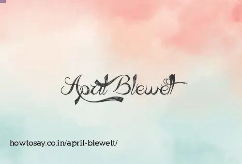 April Blewett