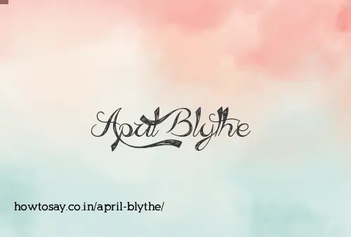 April Blythe