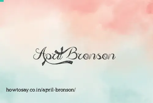 April Bronson