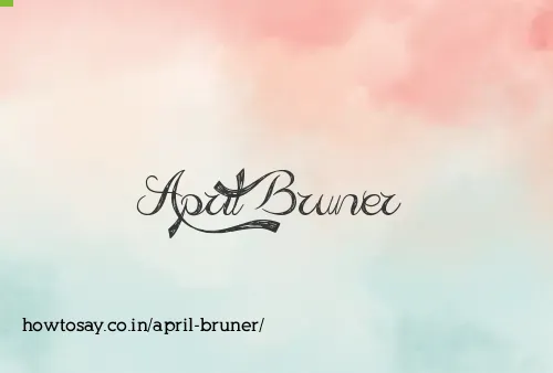 April Bruner