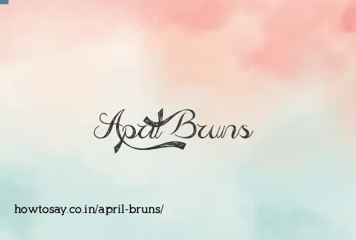 April Bruns