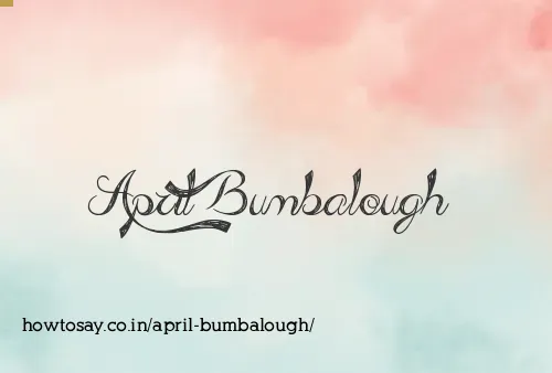 April Bumbalough