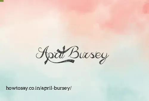 April Bursey