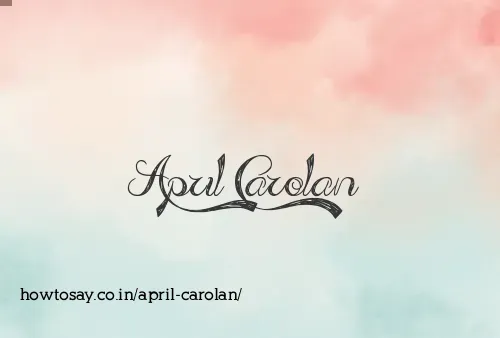 April Carolan
