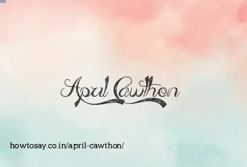April Cawthon