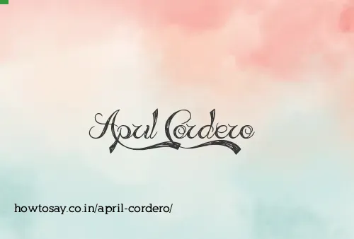 April Cordero