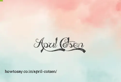 April Cotsen