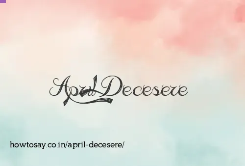 April Decesere