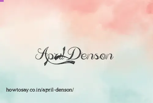 April Denson